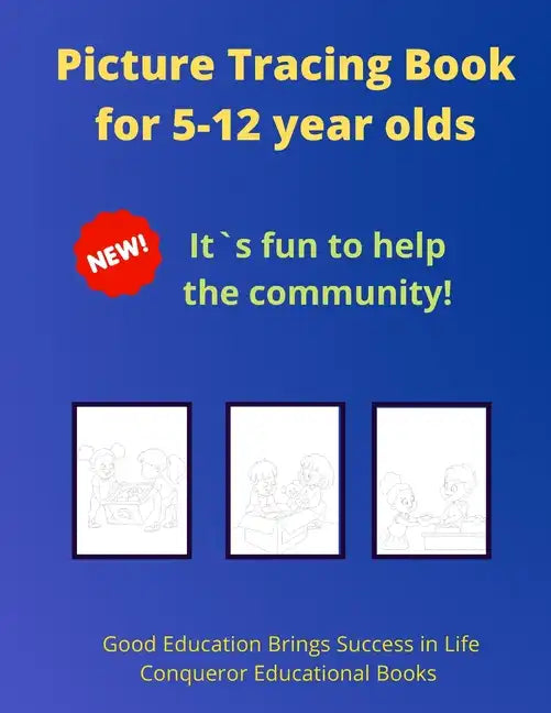 Picture Tracing Book for 5-12 year olds: 30 Pages of High Quality Tracing Images for Kids - Paperback