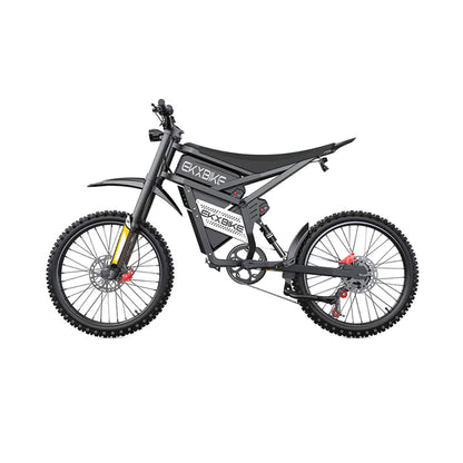 EKX E6 3000W 52V/40AH Premium Electric Carbon Steel Off-Road Mountain Dirt Bike (SAK18315)