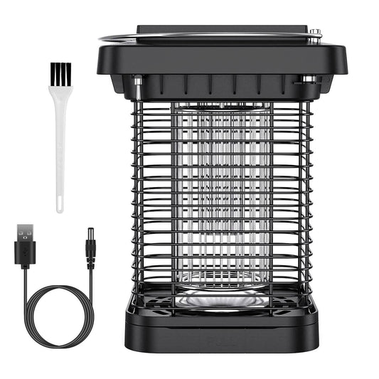 Electric Solar Powered Bug Zapper Lamp IP65 Waterproof for Indoor and Outdoor