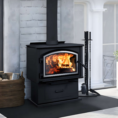 Empire Stove Gateway 1700 24-Inch Freestanding Wood Burning Fireplace [WB17FS] (SAK29365)