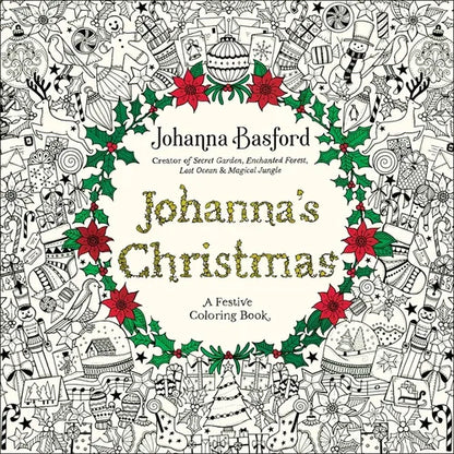 Johanna's Christmas: A Festive Coloring Book for Adults - Paperback
