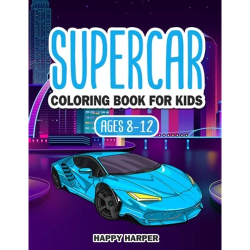 Supercar Coloring Book - Paperback