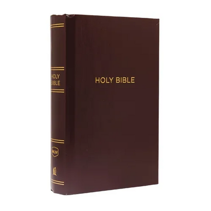 NKJV, Pew Bible, Large Print, Hardcover, Burgundy, Red Letter Edition - Hardcover