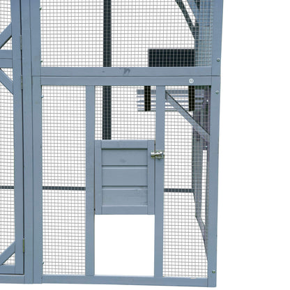 Alora Extra Large Outdoor Cat Kitten Playpen House With Platforms, And Waterproof Cover (SAK55092)