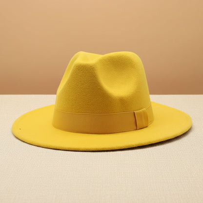 Wide Brim Bell Crown Wool Hat – Unisex Sun & Warmth Hat