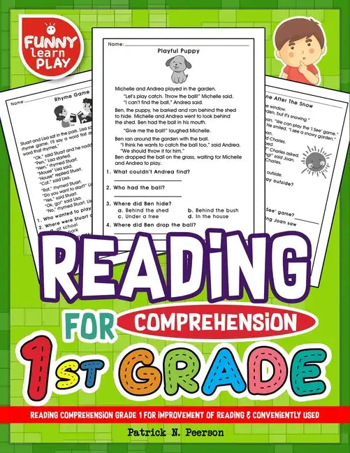 Reading Comprehension Grade 1 for Improvement of Reading & Conveniently Used: 1st Grade Reading Comprehension Workbooks for 1st Graders to Combine Fun - Paperback