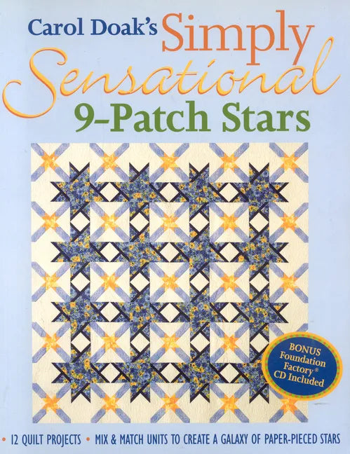 Carol Doak's Simply Sensational 9-Patch Stars - Paperback