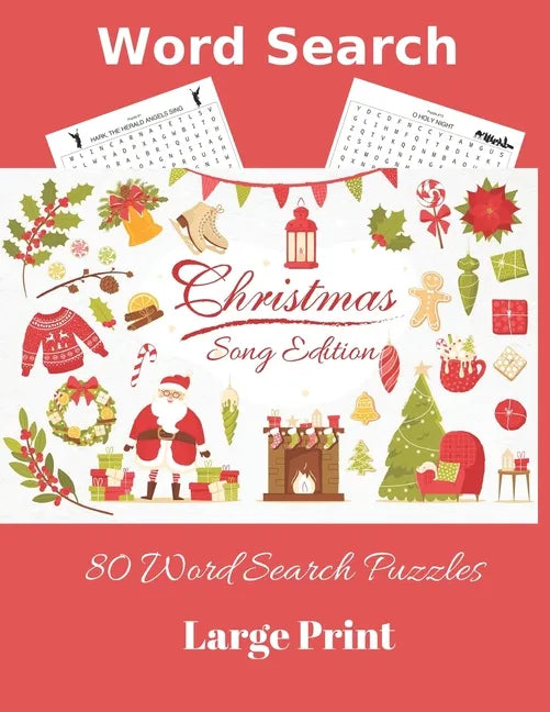 Word Search: Christmas Song Edition 80 Word Search Puzzles Large Print - Paperback