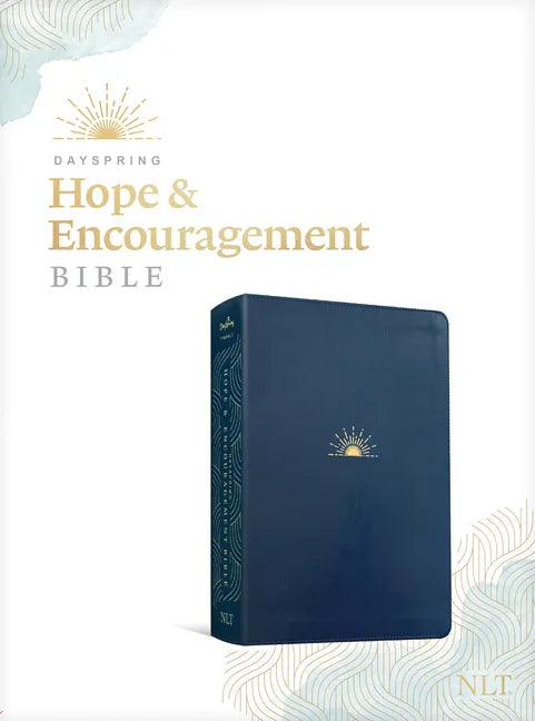 NLT Dayspring Hope & Encouragement Bible (Leatherlike, Navy Blue) - Imitation Leather