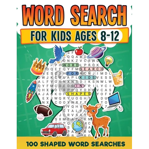Word Search For Kids Ages 8-12 100 Fun Shaped Word Search Puzzles Childrens Activity Book Advanced Level Puzzles Search and Find to Improve Vocabulary - Paperback