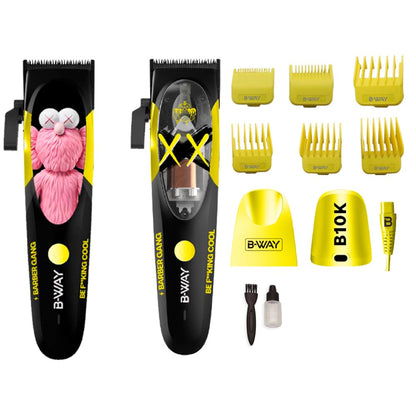 B-Way B10K Clipper, T-Pro Trimmer, Off-Shaver - 3 in 1 Set
