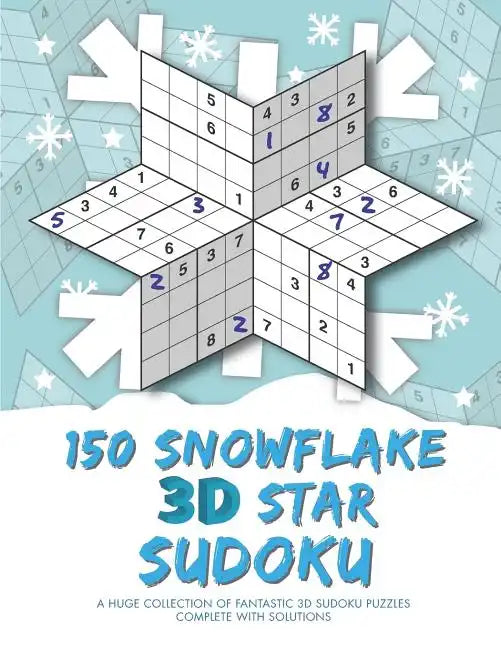150 Snowflake 3D Star Sudoku - Paperback