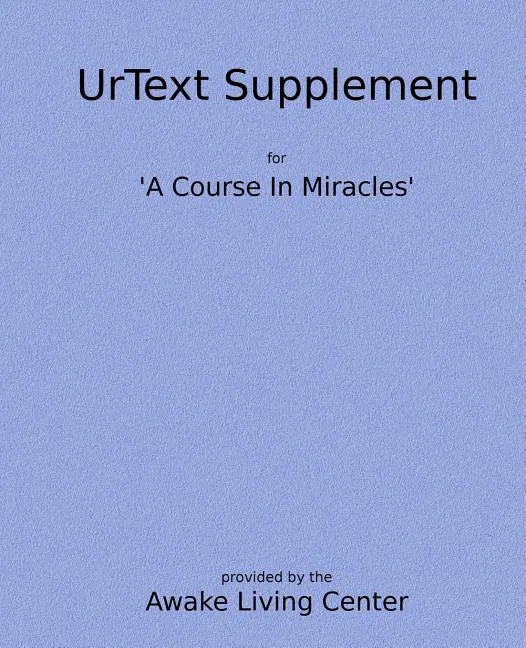 UrText Supplement - Paperback