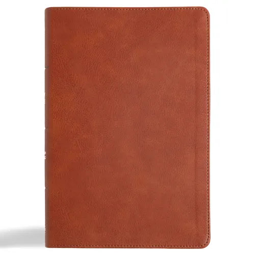 CSB Giant Print Reference Bible, Digital Study Edition, Burnt Sienna Leathertouch - Imitation Leather