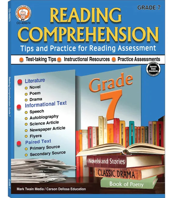 Reading Comprehension, Grade 7 - Paperback