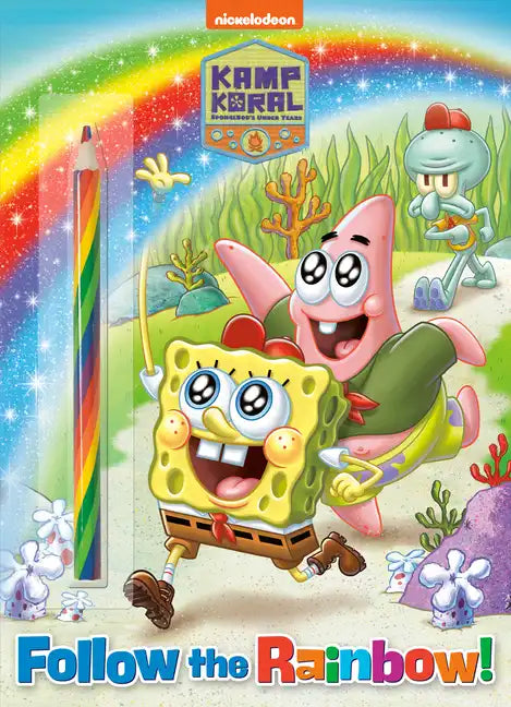 Follow the Rainbow! (Kamp Koral: Spongebob's Under Years): Activity Book with Multi-Colored Pencil - Paperback