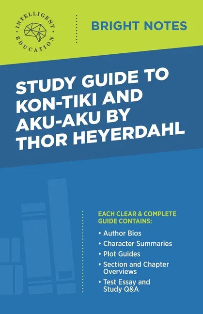 Study Guide to Kon-Tiki and Aku-Aku by Thor Heyerdahl - Paperback