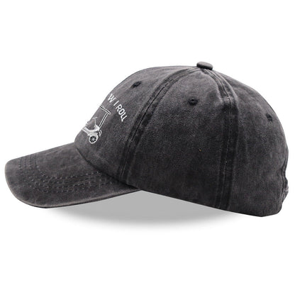 Funny Golf Cart Hat Adjustable Baseball Cap