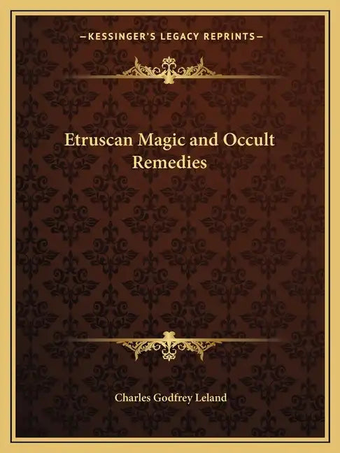 Etruscan Magic and Occult Remedies - Paperback