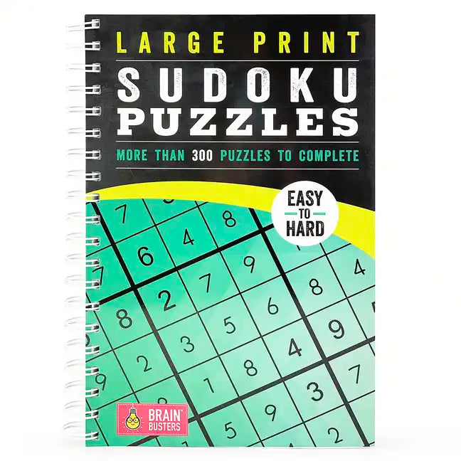 Large Print Sudoku Puzzles Green: More Than 300 Puzzles to Complete - Paperback