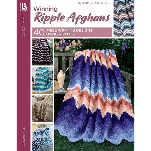 40 Favorite Ripple Afghans: The Best Contest Designs from Crochet with Heart Magazine - Paperback