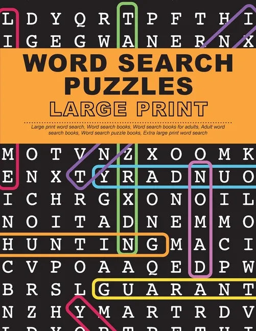 Word Search Puzzles Large Print: Large Print Word Search, Word Search Books, Word Search Books for Adults, Adult Word Search Books, Word Search Puzzle - Paperback