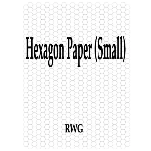 Hexagon Paper (Small): 100 Pages 8.5" X 11" - Paperback