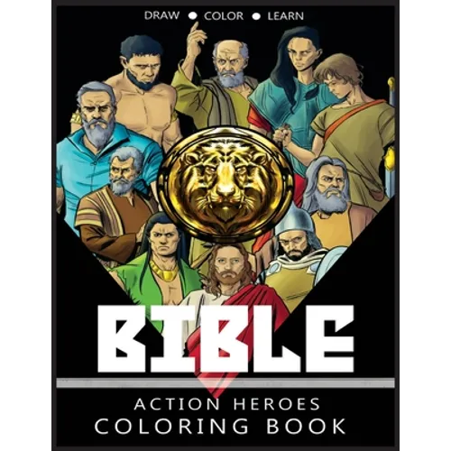 Bible Action Heroes: Coloring Book - Paperback