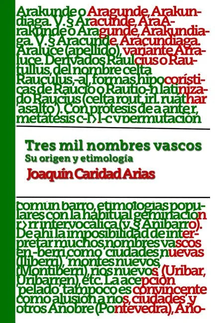 Tres mil nombres vascos - Paperback
