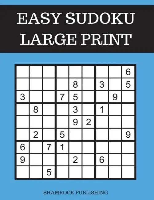 Easy Sudoku Puzzle Books Large Print - Paperback