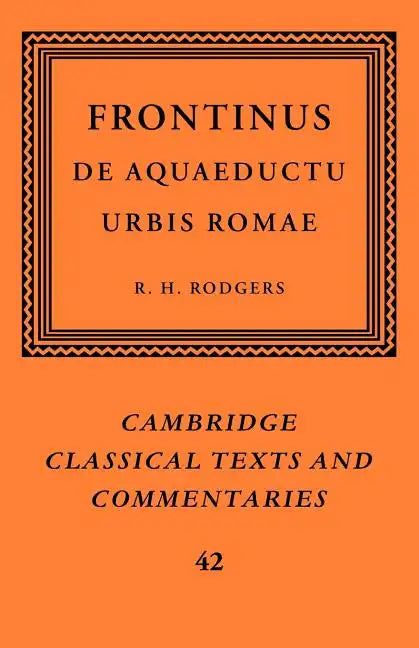 Frontinus: de Aquaeductu Urbis Romae - Paperback