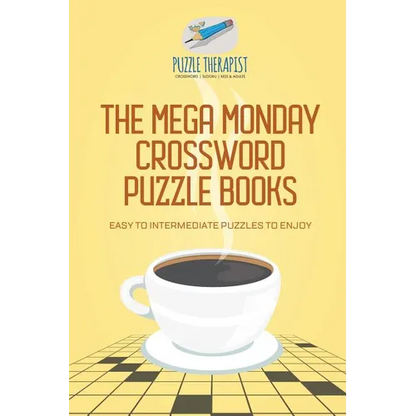 The Mega Monday Crossword Puzzle Books Easy to Intermediate Puzzles to Enjoy - Paperback
