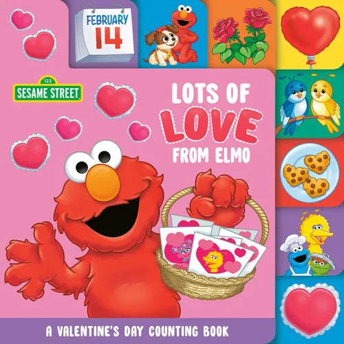 Lots of Love from Elmo (Sesame Street): A Valentine's Day Counting Book - Board Book