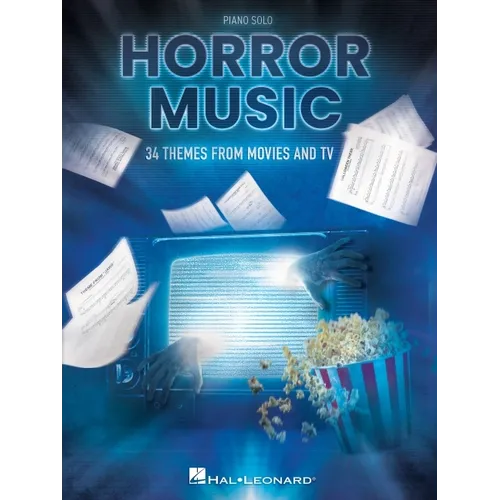 Horror Music: 34 Themes from Movies and TV Arranged for Piano Solo - Paperback