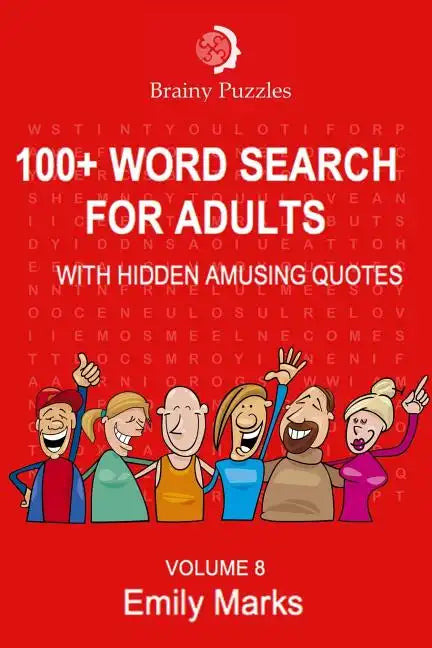 100+ Word Search for Adults: With Hidden Amusing Quotes - Paperback