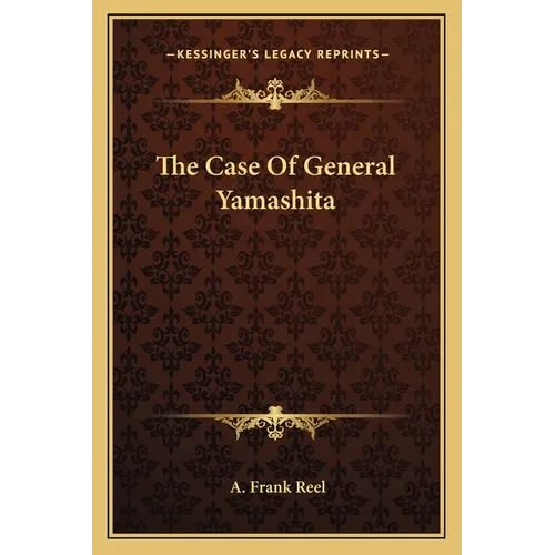 The Case Of General Yamashita - Paperback