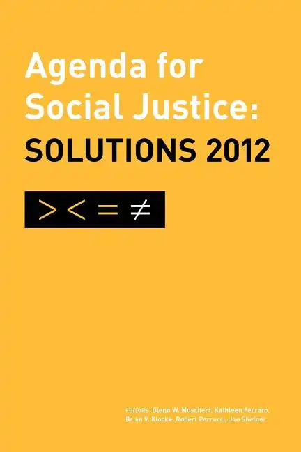 Agenda for Social Justice: Solutions 2012 - Paperback