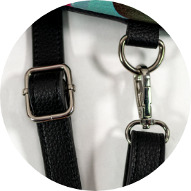 Zebra Stripes Vegan Leather Crossbody Bag