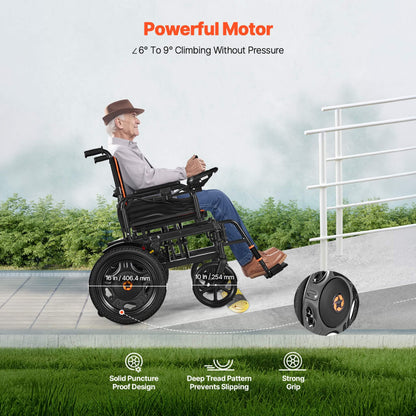 Motivo Foldable Lightweight Electric Wheelchair With One-Button Folding And One-Hand Operation (SAK48215)