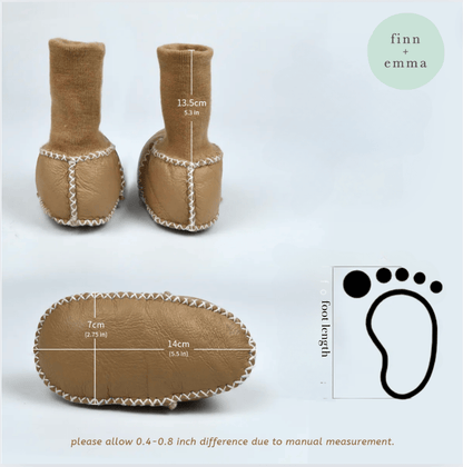 cozy booties| tan