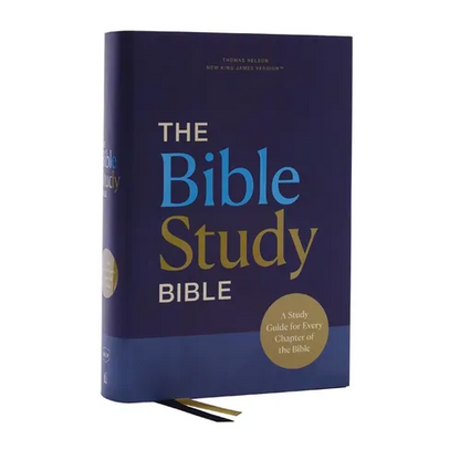 Nkjv, the Bible Study Bible, Hardcover, Comfort Print: A Study Guide for Every Chapter of the Bible - Hardcover