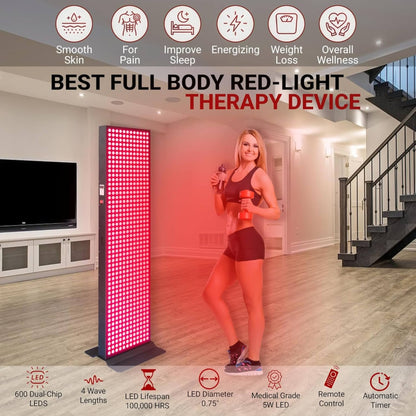 Full-Body Dual-Chip Clinical-Grade Red Light Therapy Panel (SAK63480)
