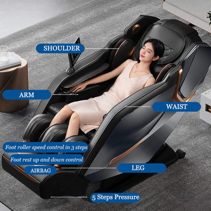 Airvana Nova Full-Body Zero-Gravity Shiatsu Massage Chair With Heat And Voice Control (SAK49206)