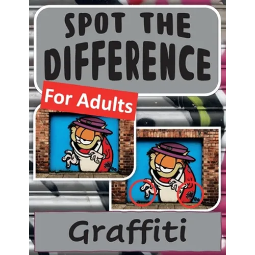 Spot the Difference Book for Adults - Graffiti - Paperback