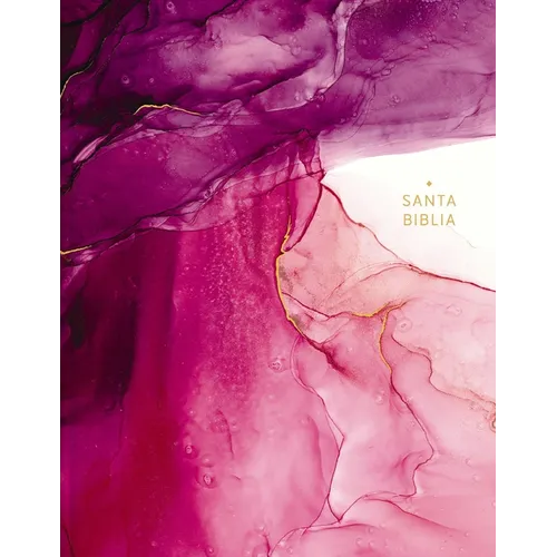 Nbla, Santa Biblia, Edición Artística Ilustrada, Tapa Dura/Tela, Rosado, Palabras de Jesús En Rojo, Comfort Print - Hardcover