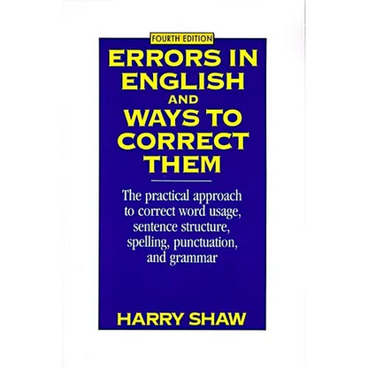 Errors in English and Ways to Correct Them: Fourth Edition - Paperback