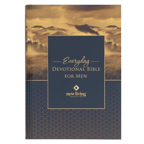 NLT Holy Bible Everyday Devotional Bible for Men New Living Translation - Hardcover