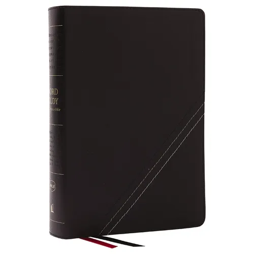 Nkjv, Word Study Reference Bible, Bonded Leather, Black, Red Letter, Comfort Print: 2,000 Keywords That Unlock the Meaning of the Bible - Bonded Leather