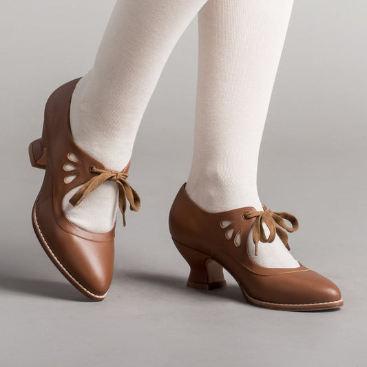 Gibson Edwardian Leather Shoes (Tan)