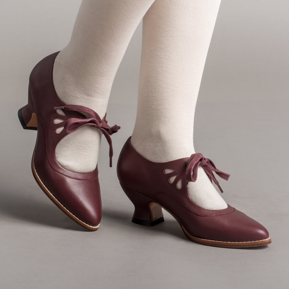 Gibson Edwardian Leather Shoes (Merlot)
